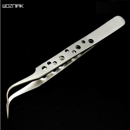 Wozniak PPD 7-SA SR Stainless Steel Clamp Elbow Tweezers Non-slip Anti-magnetic Tweezer non-magnetic Cooling Effect