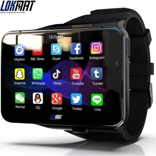 LOKMAT APPLLP MAX Android Watch Phone Dual Camera Video Calls 4G Wifi Smartwatch Men RAM 4G ROM 64G Game Watch Detachable Band