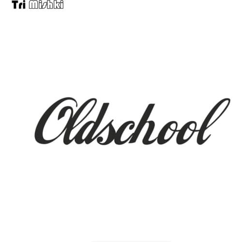 Tri mishki HZX1378 text old school car sticker Vinyl Decals Waterproof sticker on Car Body Rear Window