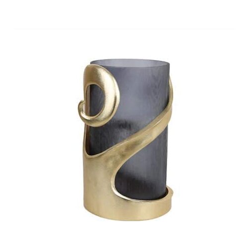 Lucky Art EI 010 Gold Smoked Modern Vase 19x18x28 cm