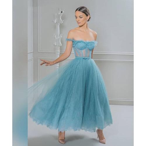 Платье Lace Prom Dresses Off the Shoulder Appliques A Line Formal Evening Dresses Gowns Party Ladies Vestido De Festa فساتين الس