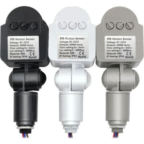 180 Degree Replacement Motion Security Floodlight Sensor, 200W, Selectable Timer, Adjustable Motion Detection Sensitiity
