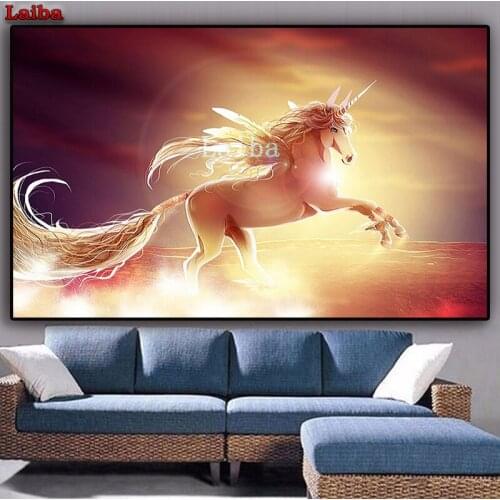 Diamond painting 3D Unicorn diy cross-stitch rhinestone diamond home decor crystal art embroider mosaic Decor painting large