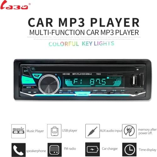LaBo 12V Car Radio Bluetooth 1 din car stereo Player Phone AUX-IN MP3 FM/SD/USB/radio remote control For phone Car Audio