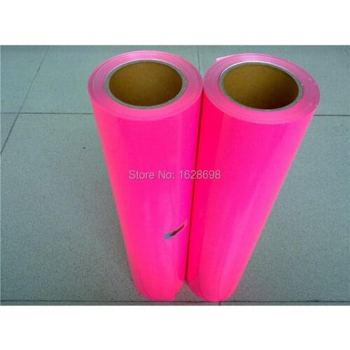 CDU-30 Neon pink color PU cutting plotterr flex vinyl heat transfer film for t-shirt , 0.5m*5m