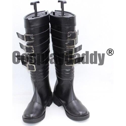 Alice Madness Return Alice Girls Halloween Black Cosplay Party Shoes Boots X002