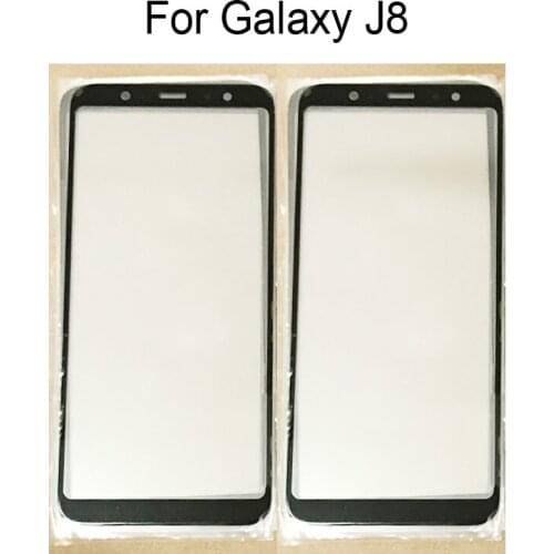 For Samsung Galaxy J8 j8 Front Outer Glass Lens Touch Panel Screen GalaxyJ8 j 8 LCD Touch Glass Repair Parts