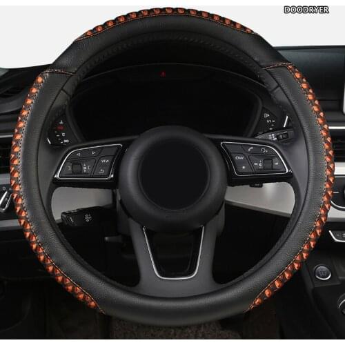 DOODRYER Leather Car Steering Wheel Cover For Buick Regal Encore Lacrosse Excelle XT Verano Enclave