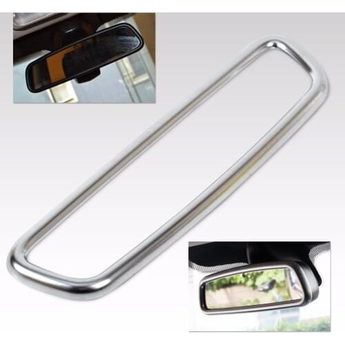 DWCX Chrome Interior Rear View Mirror Cover Trim Mouldings for Land Rover Range Rover Sport Discovery 4 Volvo XC60 V60 S40 S60