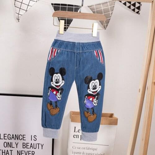 Disney mickey mouse Boys' denim shorts childrens 2020 childrens denim shorts summer fashion five-point pants