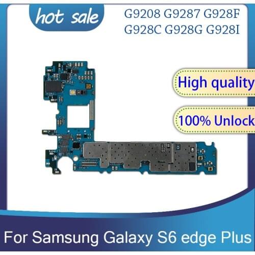 EU Version For Samsung Galaxy S6 edge plus G928F G928C G928G Motherboard Original MainBoard Unlocked With Chips IMEI Android OS