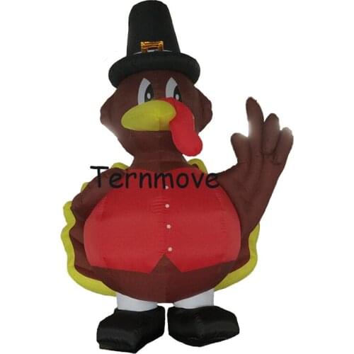 Giant inflatable turkey replica for thanksgiving day decoration Outdoor Advertising Cosplay cartoon chicken mascot animals modle