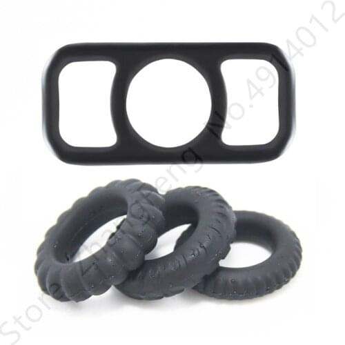 Penis Ring Penis Sleeve Cock Ring Scrotum Chastity Sex Toys for Men Penis Trainer Ejaculation Delay Super Stretchy Erection Ring