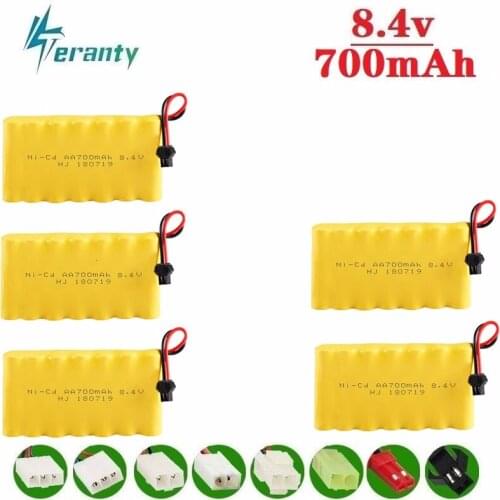 M Model ) 8.4v 700mah NiCD Battery For Rc toy Car Tanks Trains Robot Boat Gun Ni-CD AA 700mah 8.4v Rechargeable Battery 5Pcs