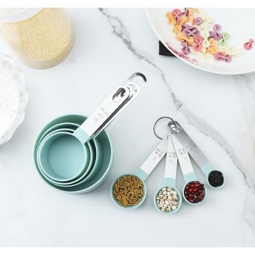 Multipurpose Food-grade Stainless Steel Removable Measuring Spoon Coffee Powder Spice Measure Scoop 8pcs Kitchen Baking Tools