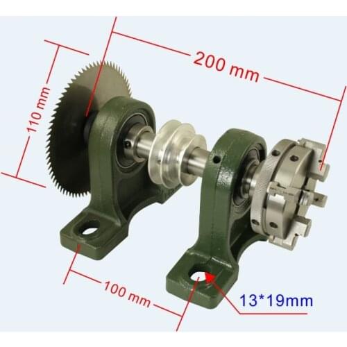 One Set Of No Power Diy Woodworking Cutting Grinding Spindle Trimming Belt Chuck Set Small Lathe Accessories for Tabl