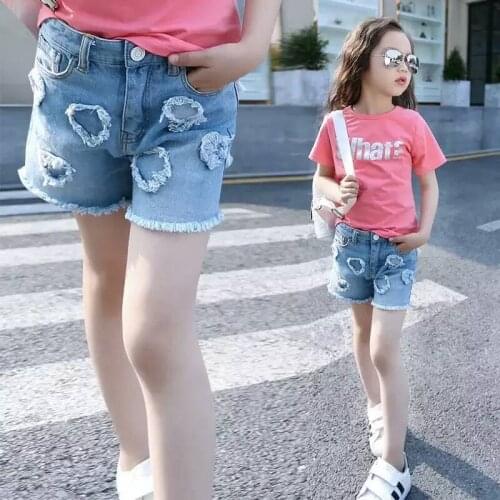 New Arrival Summer Baby Girls Fashion Denim Shorts Girls Summer Jeans Shorts Kids Spring Summer Denim Shorts