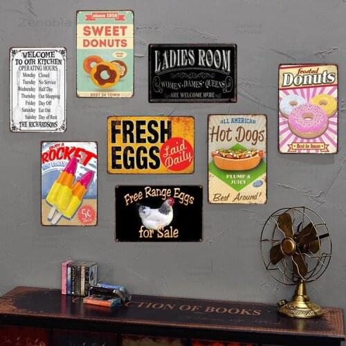 New Delicious Style Vintage Tin Sign Art Painting Bar Pub Cafe Garage Hotel House Wall Decor Metal Poster 20x30cm