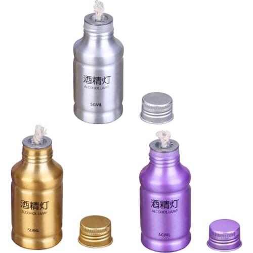 Portable Mini 50ml Aluminum Alloy Alcohol Burner Lamp Chemistry Lab Equipment Test Tube Heating Tool Au03 21 Dropshipping