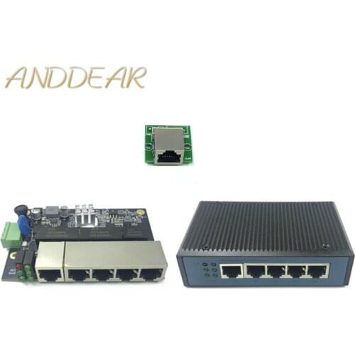 Industrial Ethernet Switch Module 5 Ports Unmanaged10/100/1000mbps PCBA board OEM Auto-sensing Ports PCBA board OEM Motherboard