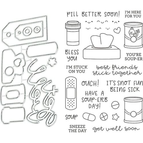 Word Transparent Clear stamp and cutting dies DIY Silicone Seals Scrapbooking /Card Making/Photo Album Decoration