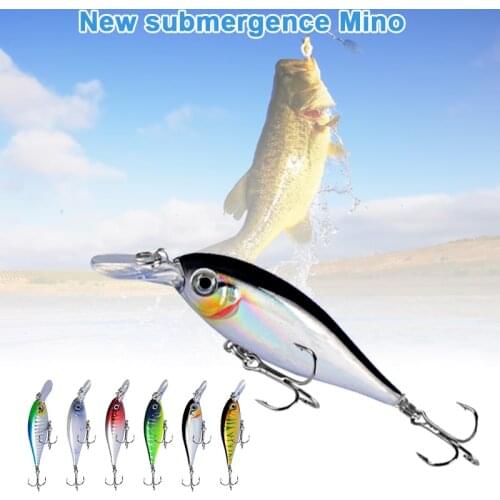 Fishing Sinking Minnow Lures Crankbait With Fishing Hook Life-like Swimbait Fishing Bait For Bass Trout Saltwater Freshwater