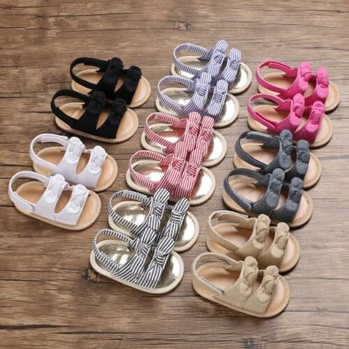 0-12M Baby Girls Boys Sandals Soft Anti-Slip Rubber Sole Infant Summer Outdoor Shoes Toddler First Walkers
