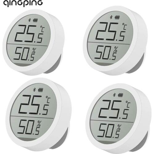 Qingping Bluetooth-compatible Temperature Humidity Sensor Lite Version Data Storage E-Link INK Screen Support Mi Home App