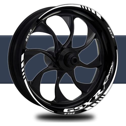 Reflective Motorcycle Accessories Wheel Sticker 17 Hub Decals Rim Stripe Tape For Suzuki GSX-R 250/600/750/1000