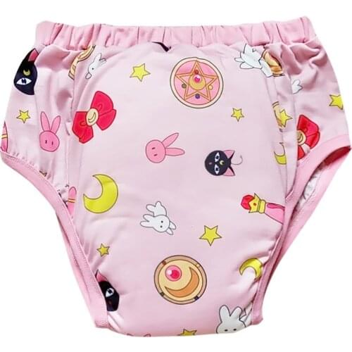 Waterproof Adult Baby Traning Pants DDLG Reusable Nappies Adult Aloth Diaper Potty Underweaer Panties For Boy, Girl