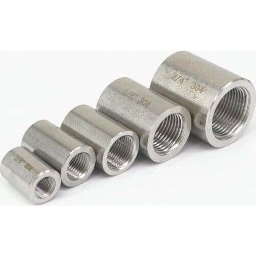 1/8" 1/4" 3/8" 1/2" 3/4" 1" BSP M20*1.5mm Female 304 Stainless Steel Pipe Fittings Coupler Connectors 30Mpa 4284 PSI