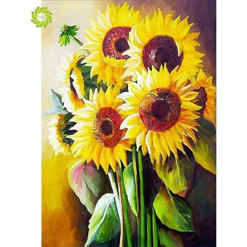 SNA 100% LaoJieYuan Full Square/Round Drill 5D DIY Diamond Painting "Sunflower" Diamond Embroidery Cross Stitch