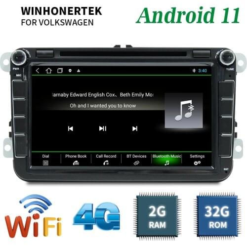 WINHONGTEK 2+32G Audio DVD Car Radio Multimedia Video Player GPS for VW Passat B7 B6 Golf Touran Polo Sedan Tiguan Jetta Radio