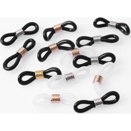 50/100/150Pcs Charm Glasses Chain Silicone Rubber Ring Non Slip DIY Connector Strap Eyelets Rope Sunglasses Cord Accessories