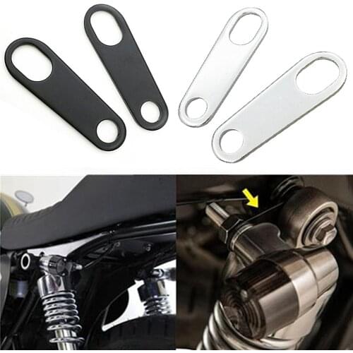 2Pcs Motorcycle Turn Signal Light Lamp Holder Motor Retro Turn Shock-absorbing Stands for Customer Shock Mount Brackets Fork