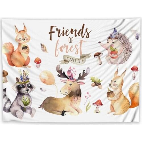 Children Cute Wall Hanging Tapestry Bedroom Home Art