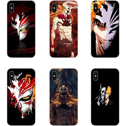 For HTC One U11 U12 X9 M7 M8 A9 M9 M10 E9 Plus Desire 630 530 626 628 816 820 830 bleach ichigo hollow Mask Transparent TPU Case