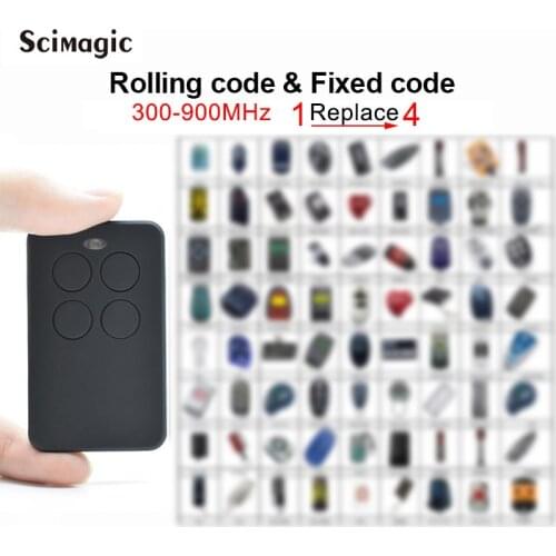 Garage Control Door Command Duplicator Multi-frequency 287-900MHz Gate Opener 433.92 315 390 433.42 868MHz Rolling Code Keychain