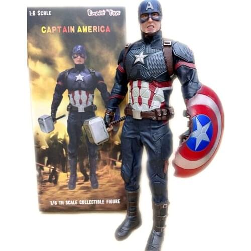 Hasbro Captain America Shield Damage Avengers Endgame Marvel Super Hero Figurine Anime Doll Action Figure Model Toy Collection