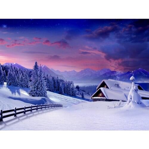 2 Size Photography Backdrop Forest Snow Scene Baby Photography Props Christmas Background Nordic Style Spray Painting Home Decor