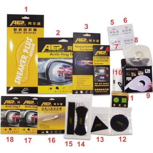 Hot Sale AEP 18/4pcs Great Value Gift Packs For Car Accessories/Motorcycle Helmet Lens/Nano Double Sided Tape Home Office Use