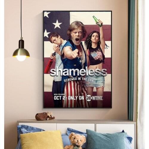 Tv Series Shameless Movie Classic Poster Quality Canvas Painting Art Home Decor Bedroom Living Sofa Wall Decor Picture