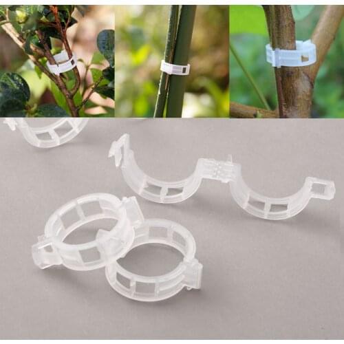 DRELD 100pcs/lot Garden Grafting Support Clips Nursery Trays Lids Tomato Vegetable Planters Farming Fastener Fixing Clip Tool