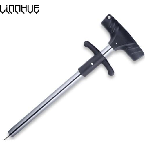 LINNHUE Easy Fish Hook Remove Aluminum Alloy Tube Hook Detacher Lightweight Fishing Lure Bite Remove Decoupling Device Fish