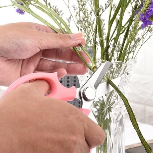 Multifunctional Stainless Steel Garden Pruning Fruit Scissors Household Potted Pruning Weed Branch Scissors Gardening Tools