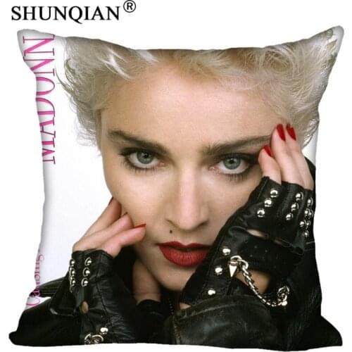 R#143 Custom Pillow Madonna &25 Pillowcases zipper (35x35cm One Side) Pillow Cover R810&R143qk