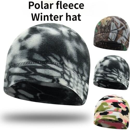 2021 New Winter Polar Fleece Warm Hat Camouflage Color 3 Color Optional Man Cold Cap Comfortable and Warm Winter Hats Wholesale