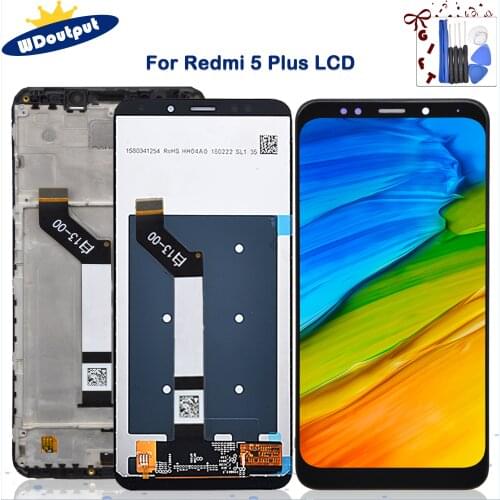 Original 5.99"LCD For Xiaomi Redmi 5 Plus LCD Display + Frame 10 Touch Screen Redmi5 Plus LCD Digitizer Replacement Repair Spare