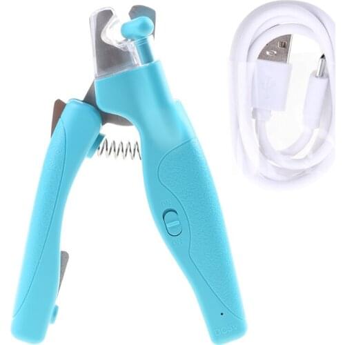 Lock Switch LED Light Pet Nail Clippers Professional Pet Trimmer Avoid Over Nail
