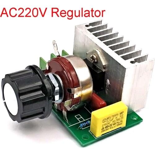 3800W AC220V Voltage Regulator Dimmers Dimming Speed Controller Thermostat